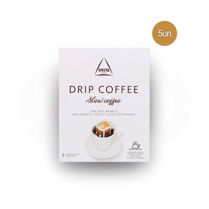 DELTA CAF�S� Kaffeepulver Drip Coffee 100% Arabica 5X9g