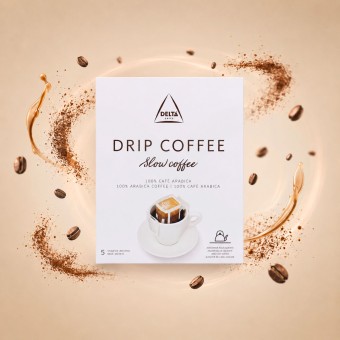 DELTA CAF�S� Caf� Mo�do Drip Coffee 100% Ar�bica 5 X 9g