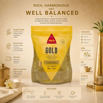 DELTA CAFÉS® Gemalen Koffie Gold 200g