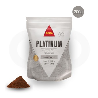 DELTA CAFÉS® Café Moulu Platinum 200g DELTA CAFÉS® Café Moulu Platinum 200g