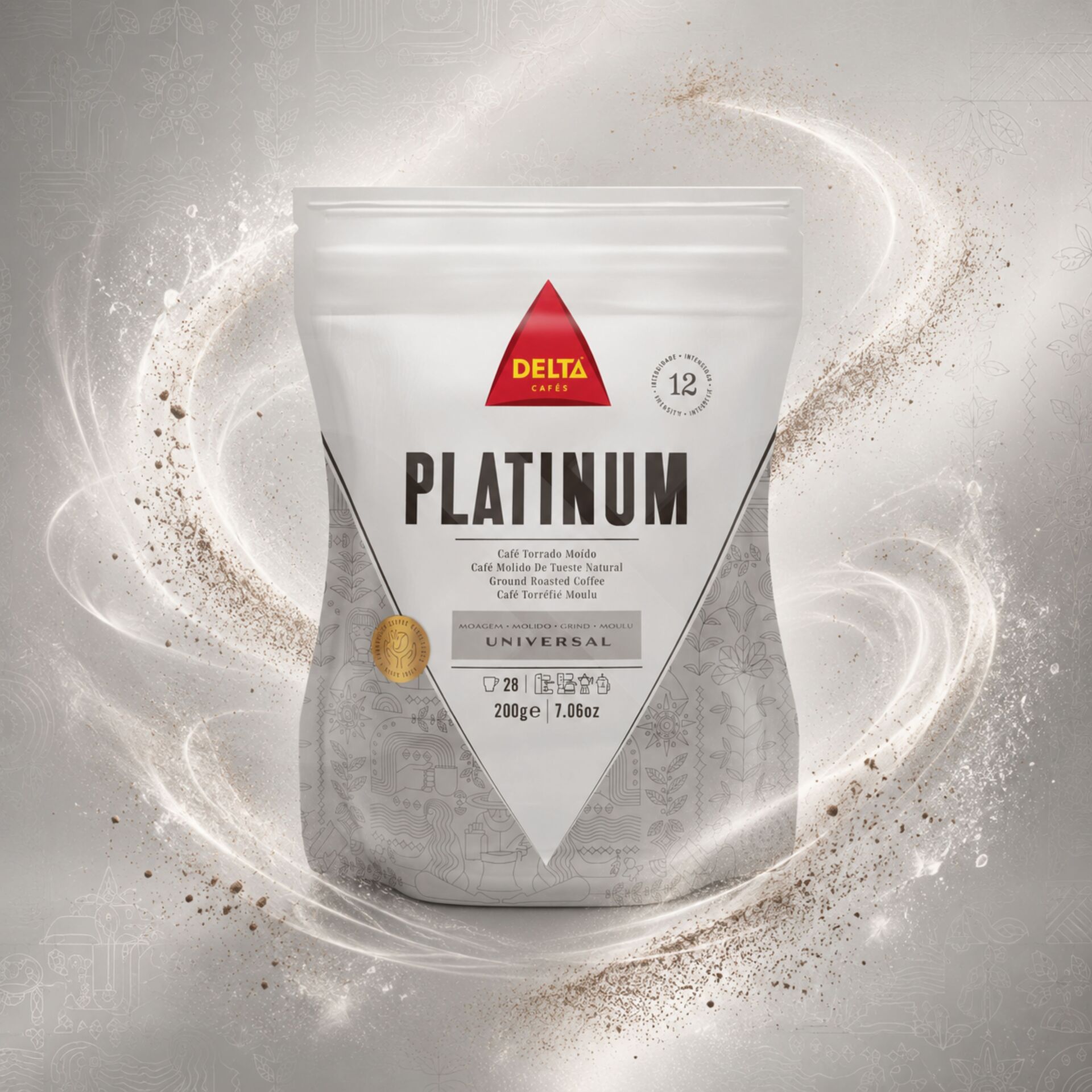 DELTA CAFÉS® Gemalen Koffie Platinum 200g