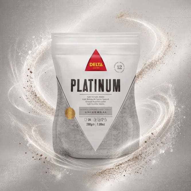 DELTA CAFÉS® Gemalen Koffie Platinum 200g