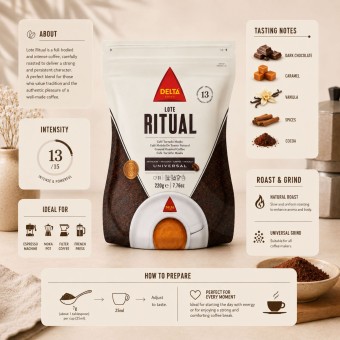 DELTA CAF�S� Gemalen Koffie Ritual 220g