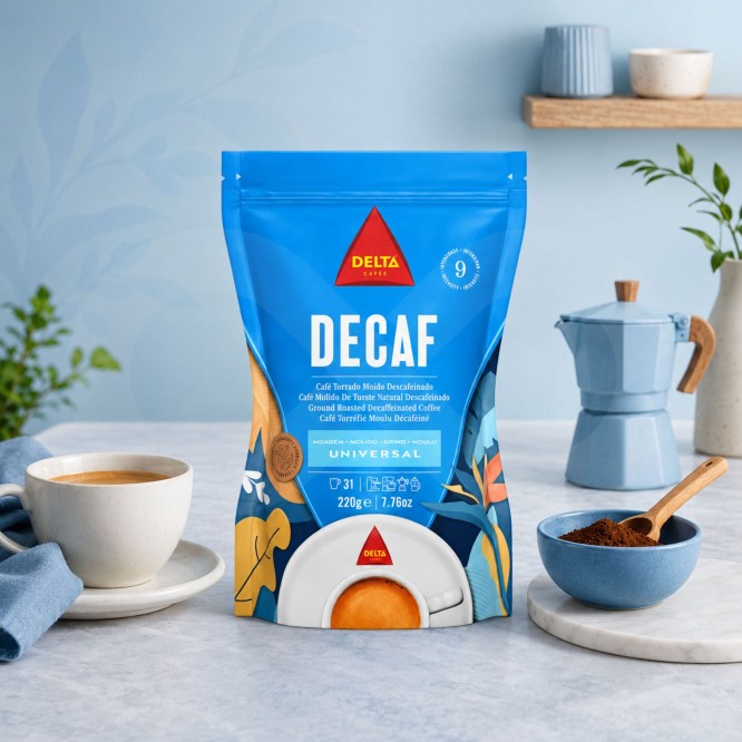 DELTA CAFÉS® Gemalen Koffie Decaf 220g