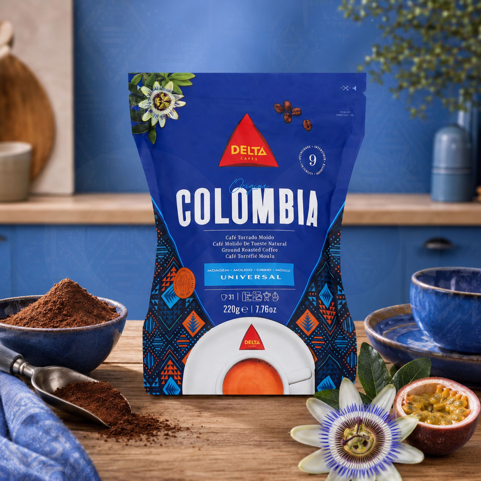 DELTA CAFÉS® Ground Coffee Colombia 220g