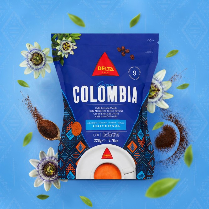 DELTA CAFÉS® Ground Coffee Colombia 220g