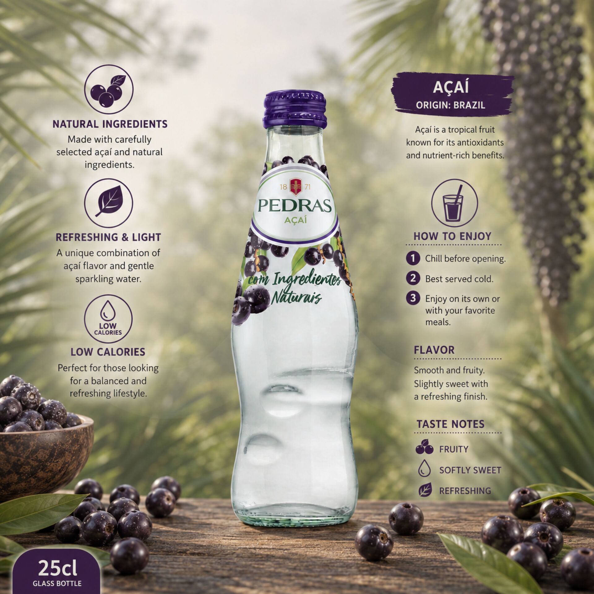 PEDRAS® Açaï 250 ml