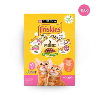 PURINA FRISKIES� Junior-Katze Huhn und Truthahn 400 g