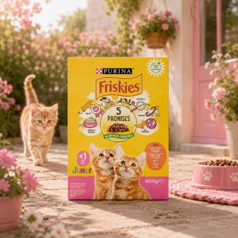 PURINA FRISKIES� Junior-Katze Huhn und Truthahn 400 g