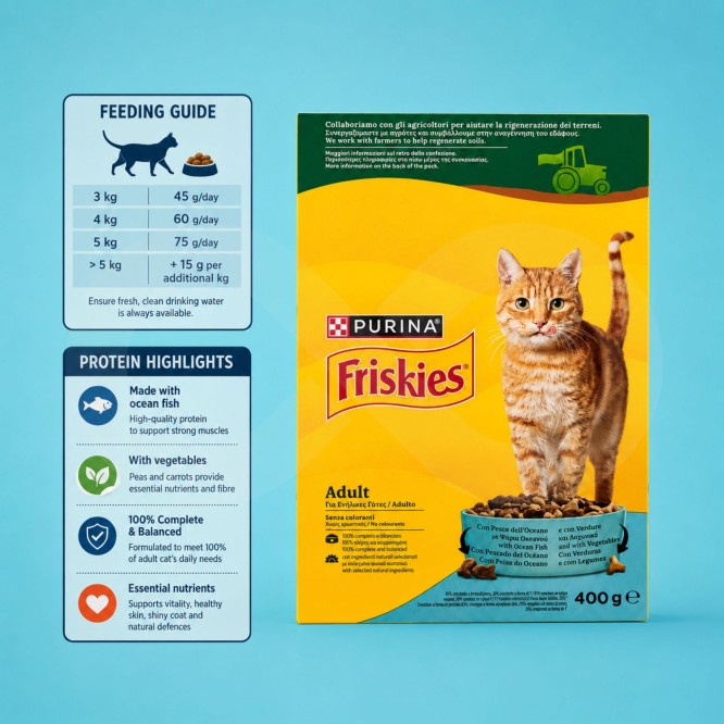 PURINAź Friskies Karma dla Doroslych Kotów Ryby Oceaniczne
