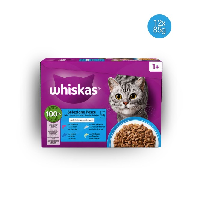 WHISKAS� Saszetki 1+ Lat Wyb�r Ryb 12 � 85 g