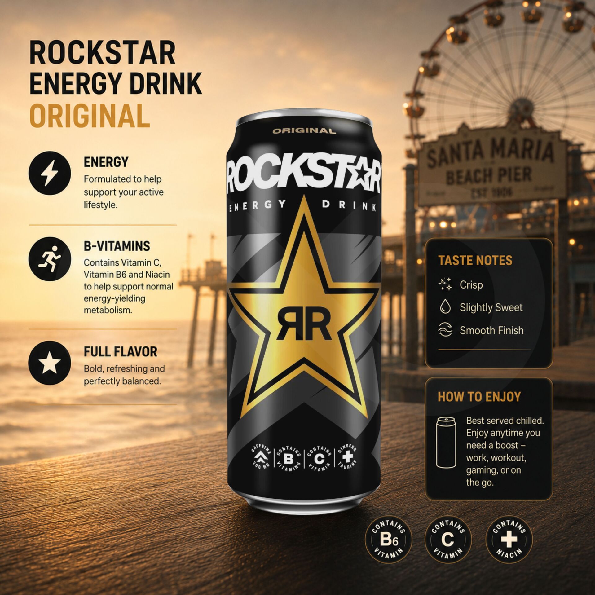 ROCKSTAR® Energy Drink Original 500ml