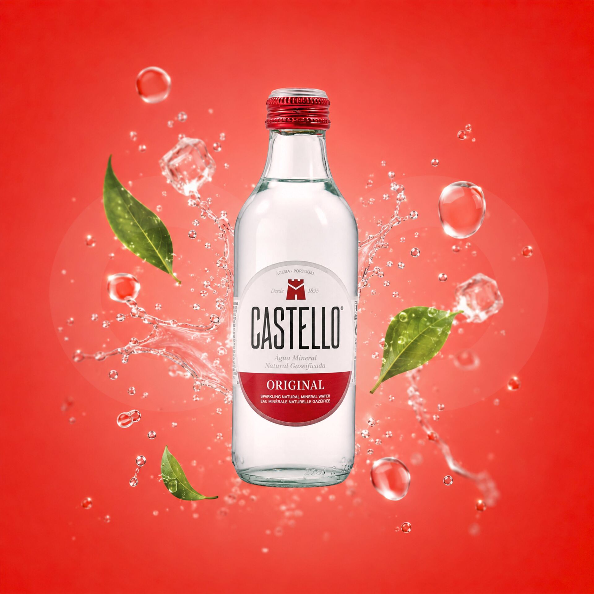 CASTELLO® Natürliches Mineralwasser mit Kohlensäure 250 ml
