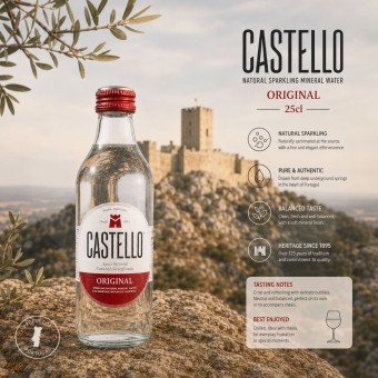CASTELLO� Nat�rliches Mineralwasser mit Kohlens�ure 250 ml