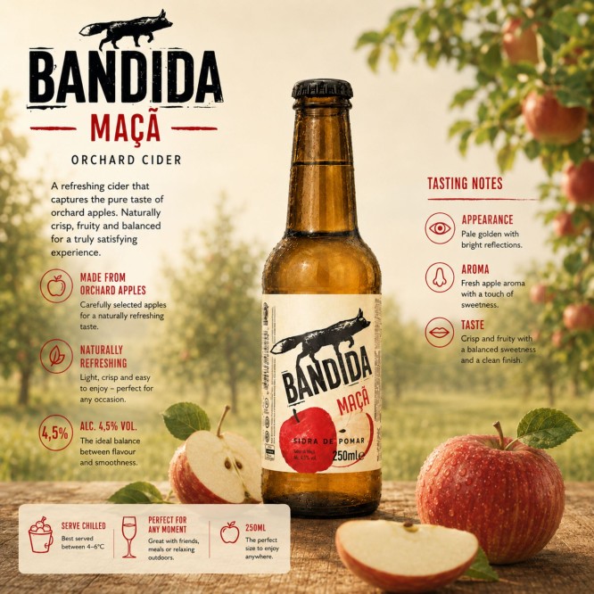 BANDIDA DEL POMAR� Sidra de Manzana 250 ml
