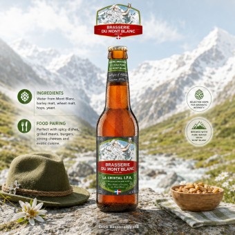 BRASSERIE DU MONT BLANC� Cristal IPA 330ml