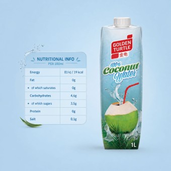 GOLDEN TURTLEŽ Coconut Water 1 L