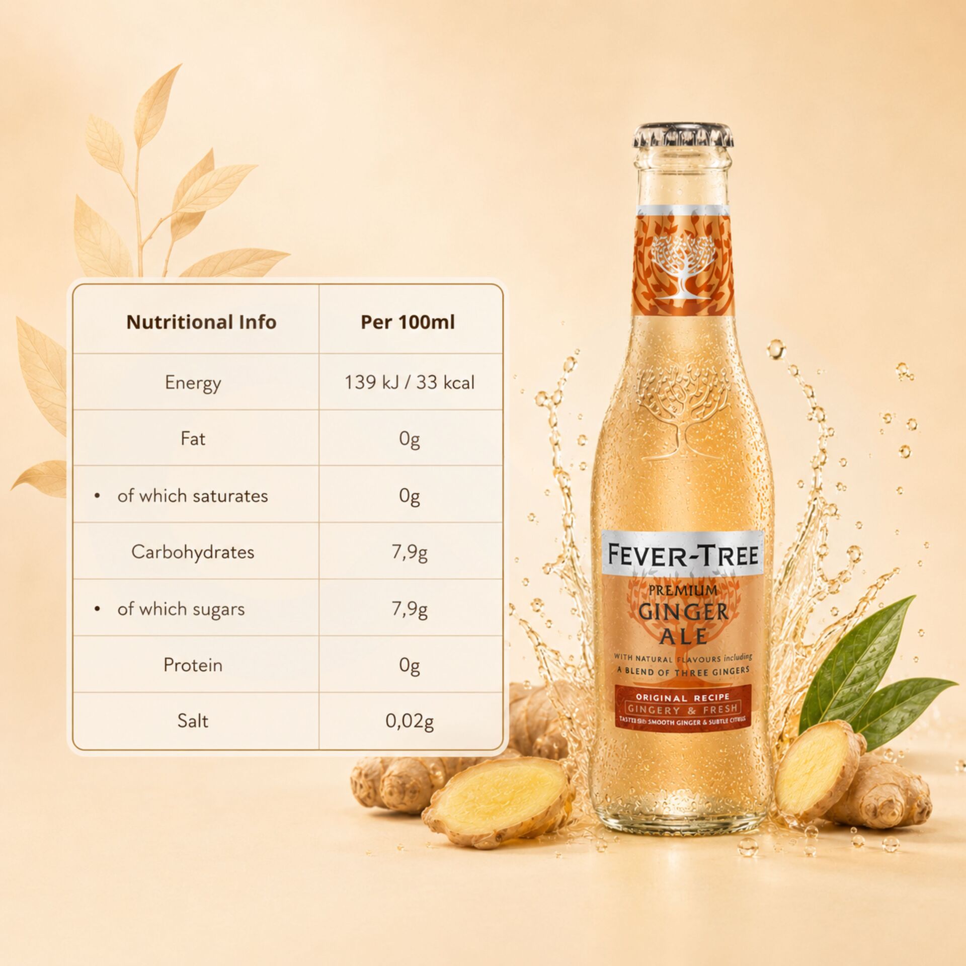 FEVER TREEŽ Premium Ginger Ale 200ml