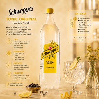 SCHWEPPES® Eau Tonique 1 L