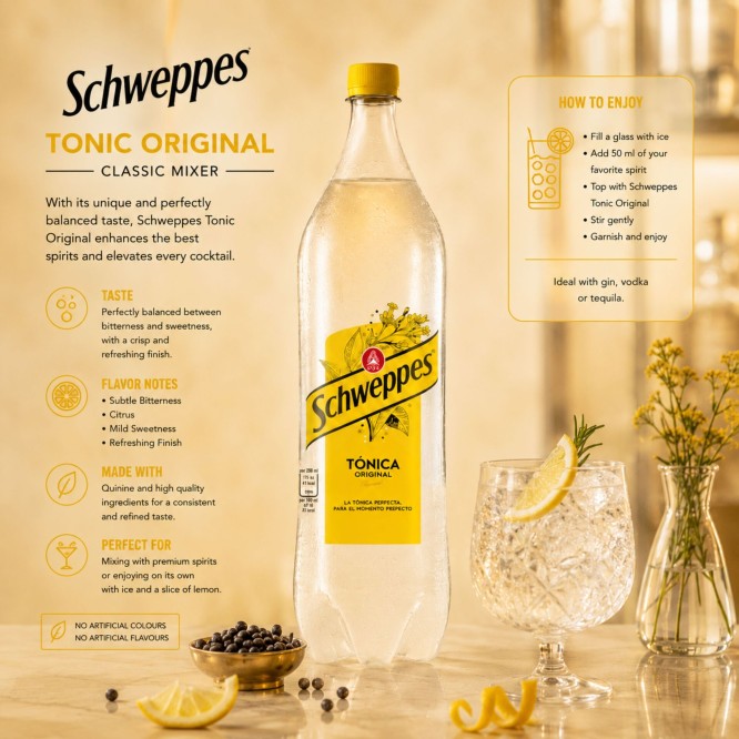 SCHWEPPES® Eau Tonique 1 L