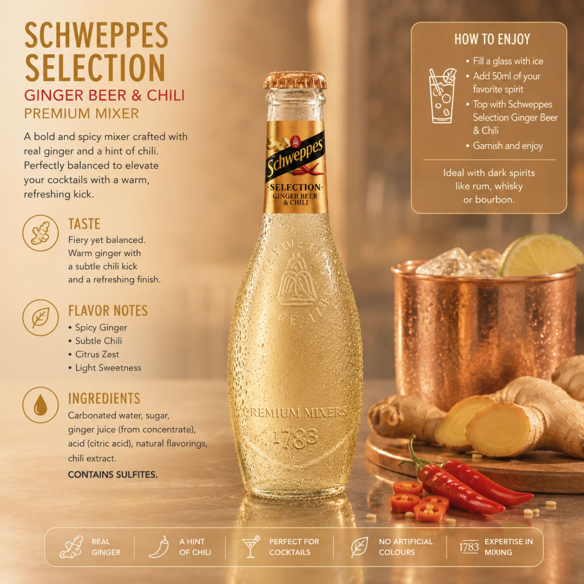 SCHWEPPES® Ginger Beer Chilli 200ml