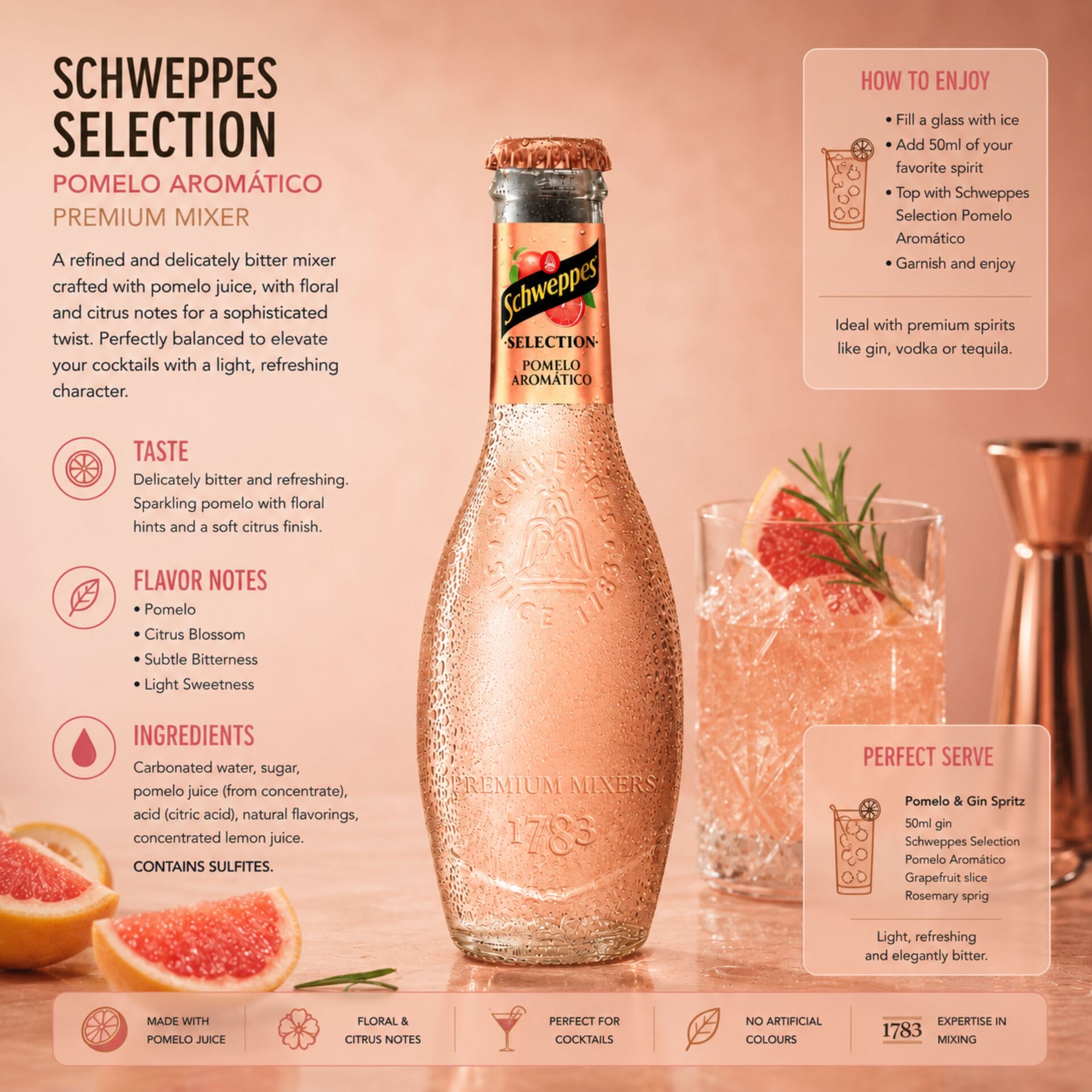SCHWEPPES® Aromatische Grapefruit Tonic 200 ml
