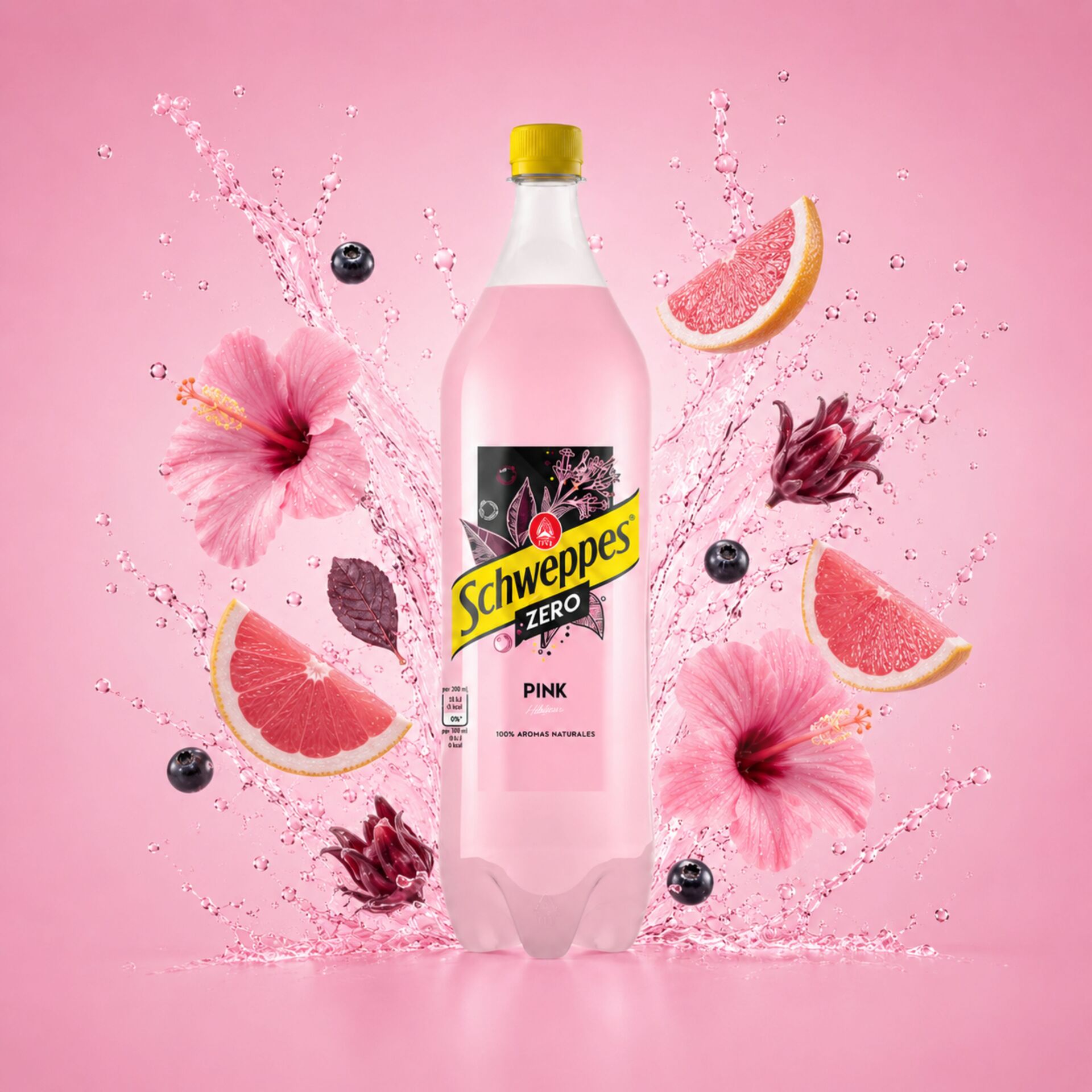 SCHWEPPES® Pink Zero Tonic Water 1L