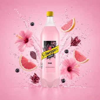 SCHWEPPES® Pink Zero Tonic Water 1L SCHWEPPES® Pink Zero Tonic Water 1L