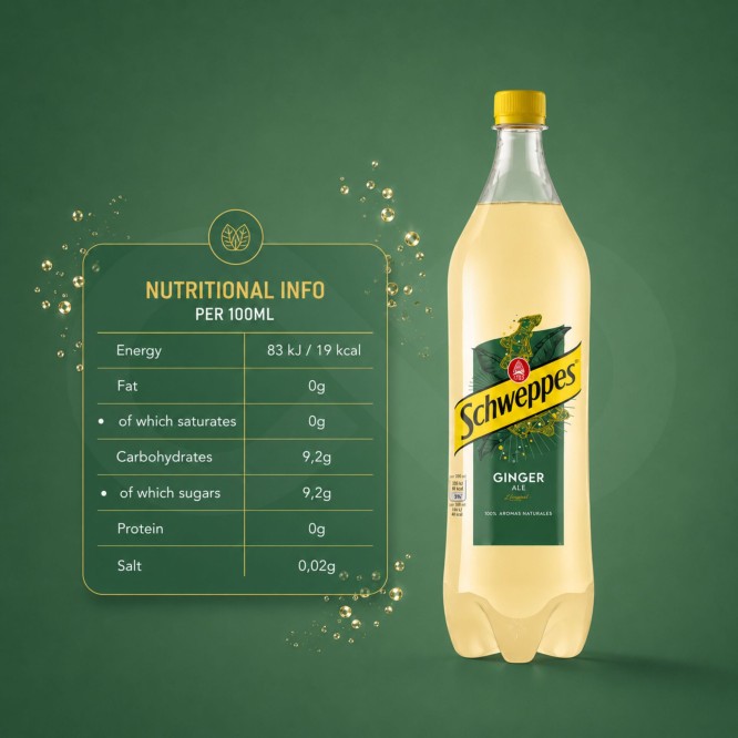SCHWEPPES® Ginger Ale 1L