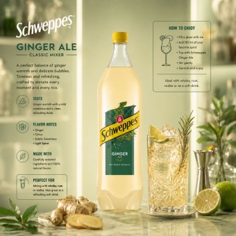 SCHWEPPES® Ginger Ale 1L