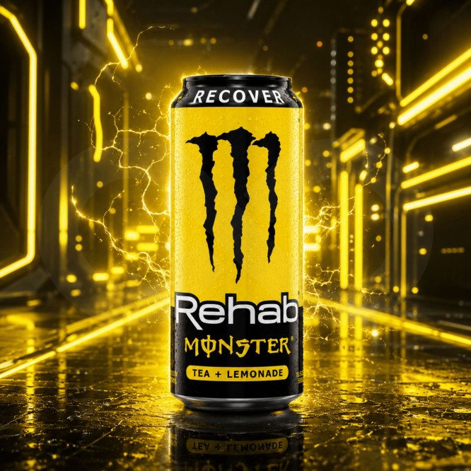 MONSTER ENERGY® Rehab Recover Lemon 500ml