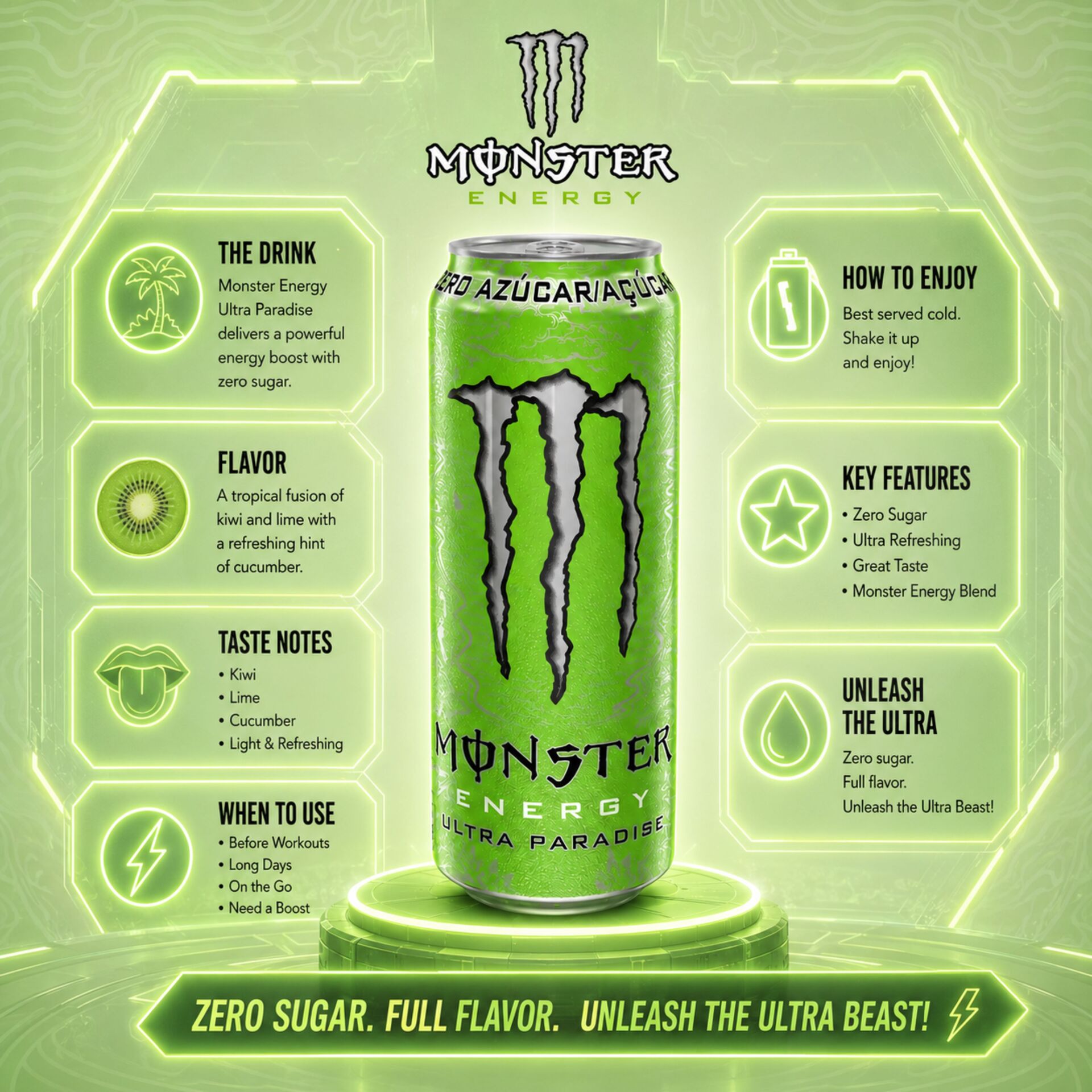 MONSTER ENERGY® Ultra Paradise 500ml