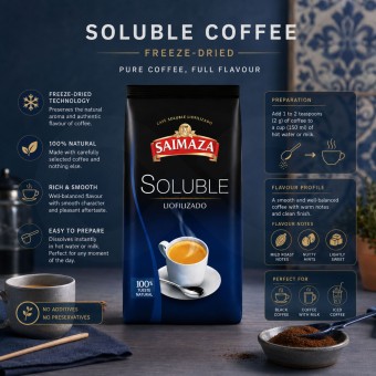 SAIMAZA� Caf� Sol�vel Liofilizado 500gr