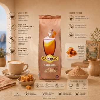 CAPRIMO® Café Moulu Caramel Cappuccino 1kg