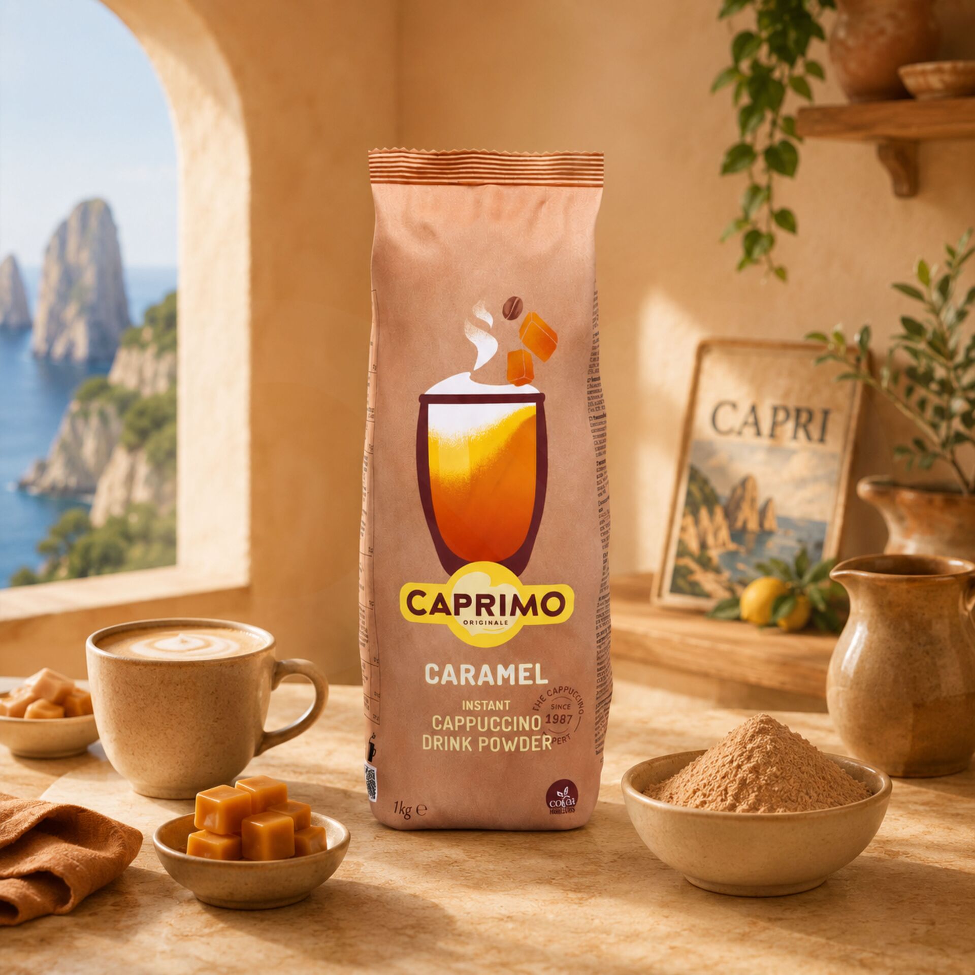 CAPRIMO® Café Moulu Caramel Cappuccino 1kg