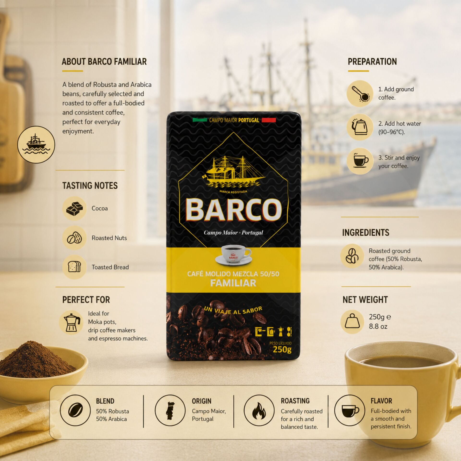 BARCO® Café Moído Familiar 250g