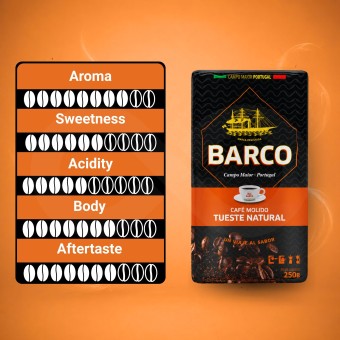 BARCO® Gemalen Koffie Natural 250g