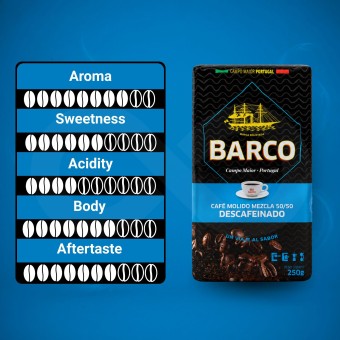 BARCO® Café Moído Descafeinado 250g