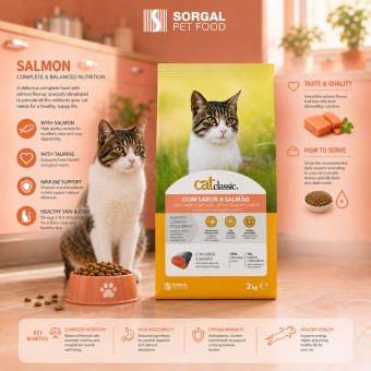 CATCLASSIC® Alimento Seco Salmón 2 kg