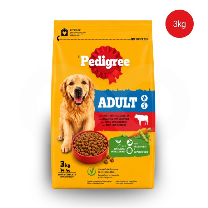 PEDIGREE® Adulto Vaca e Legumes 3kg