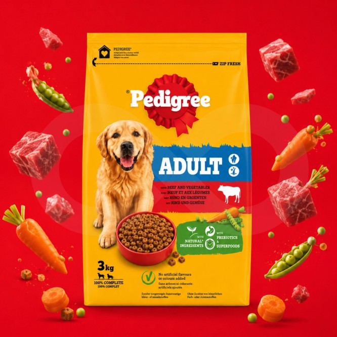PEDIGREE® Adulto Vaca e Legumes 3kg