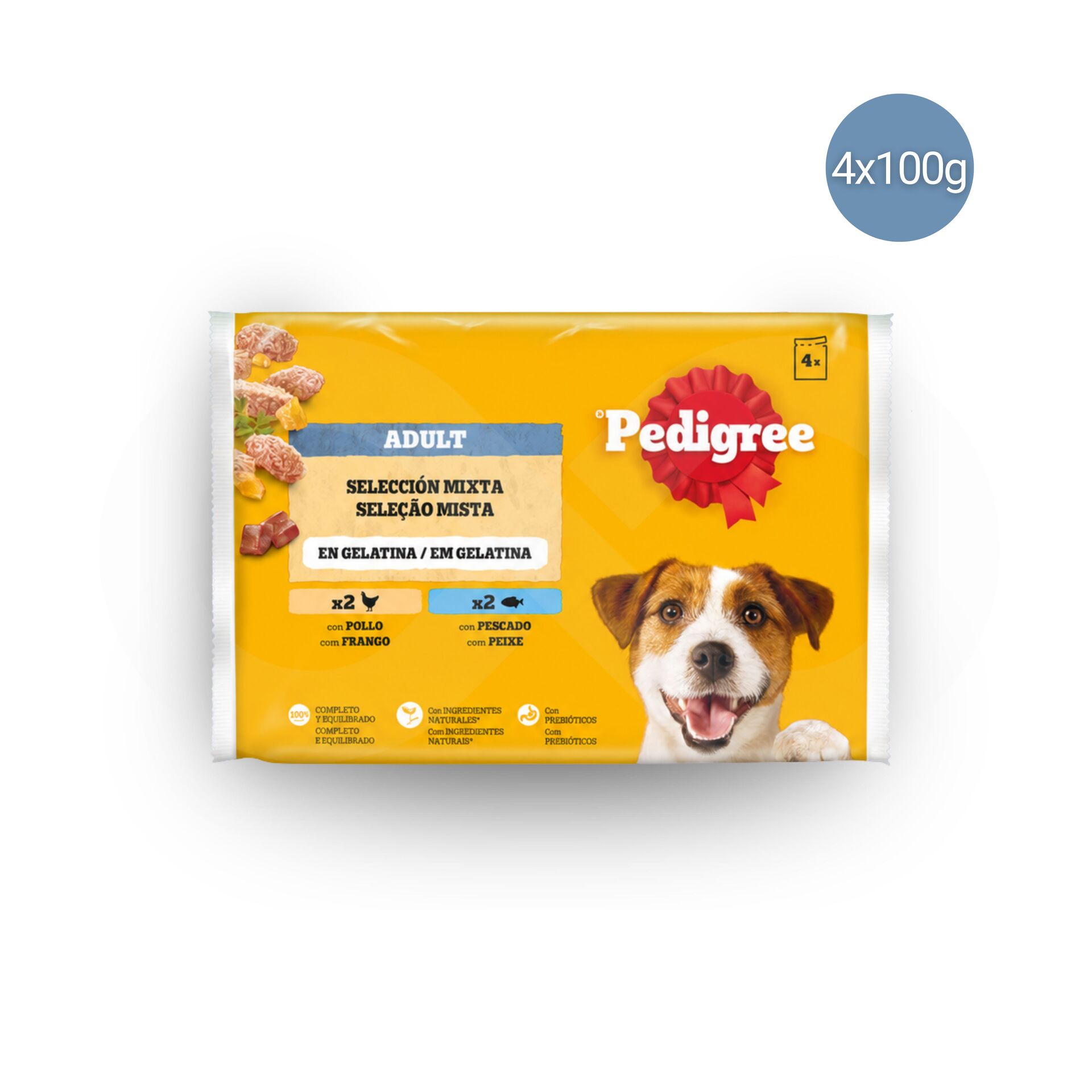 PEDIGREE® Adulte en Gelée Sélection Mixte 4 × 100 g