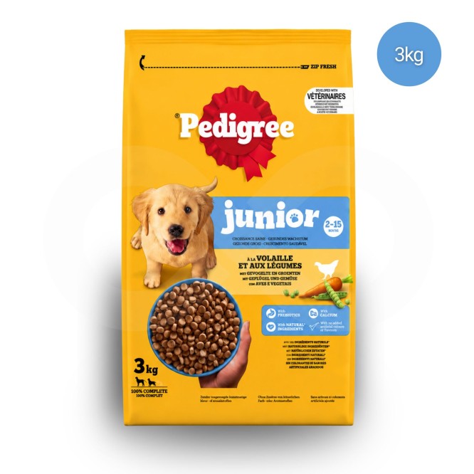 PEDIGREE® Junior Volaille et Légumes 3 kg
