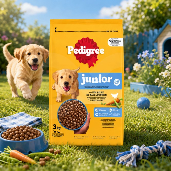 PEDIGREE® Junior Volaille et Légumes 3 kg