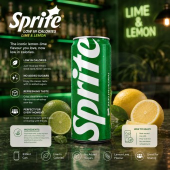 SPRITE® Lima-Limão 330ml