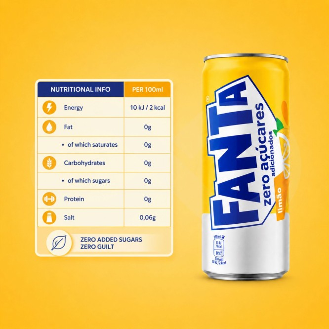 FANTAź Zero Cytryna 330 ml