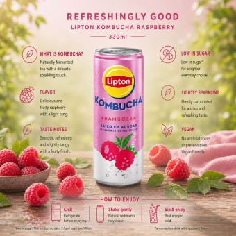 LIPTON� Kombucha Malina 330 ml