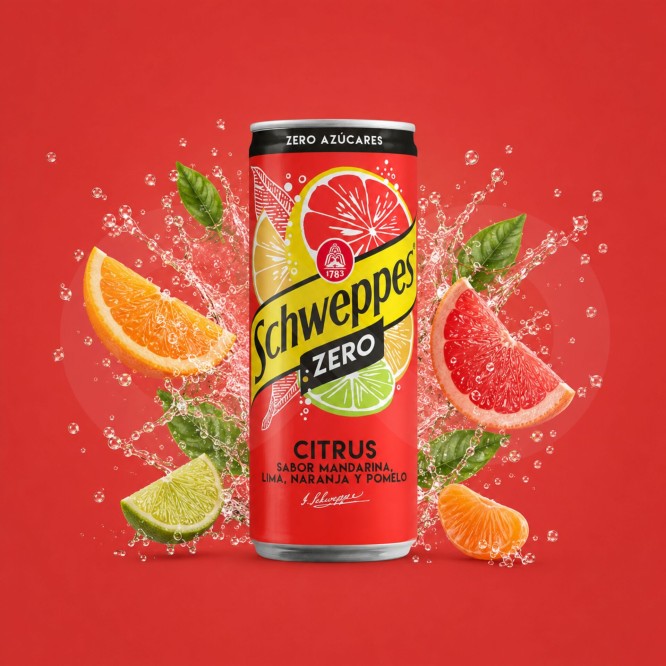 SCHWEPPES� Woda tonizujaca Citrus Zero 330ml