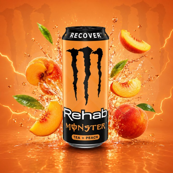 MONSTER ENERGY® Rehab Recover Peach 500ml