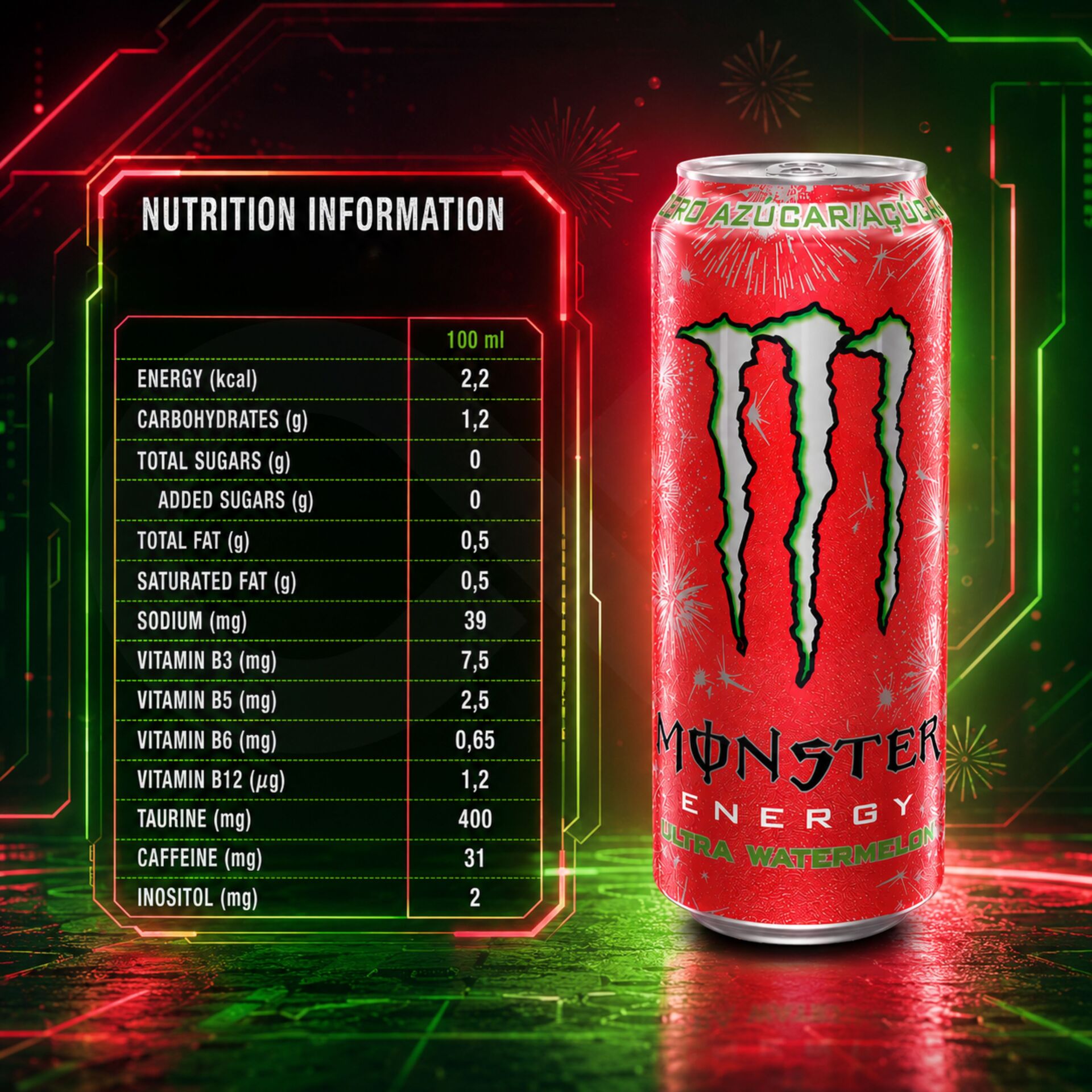 MONSTER ENERGY® Ultra Watermelon 500ml